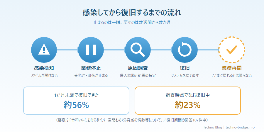 感染後のタイムライン説明